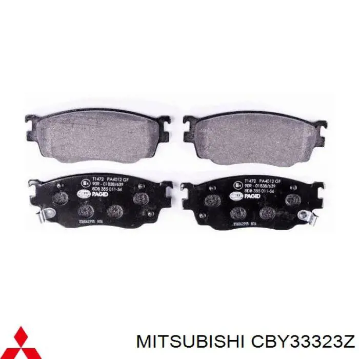 CBY33323Z Mitsubishi pastillas de freno delanteras