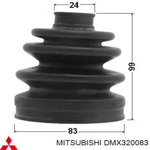 DMX320083 Mitsubishi junta homocinética exterior delantera