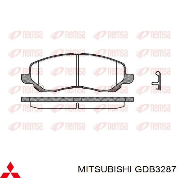 GDB3287 Mitsubishi pastillas de freno delanteras