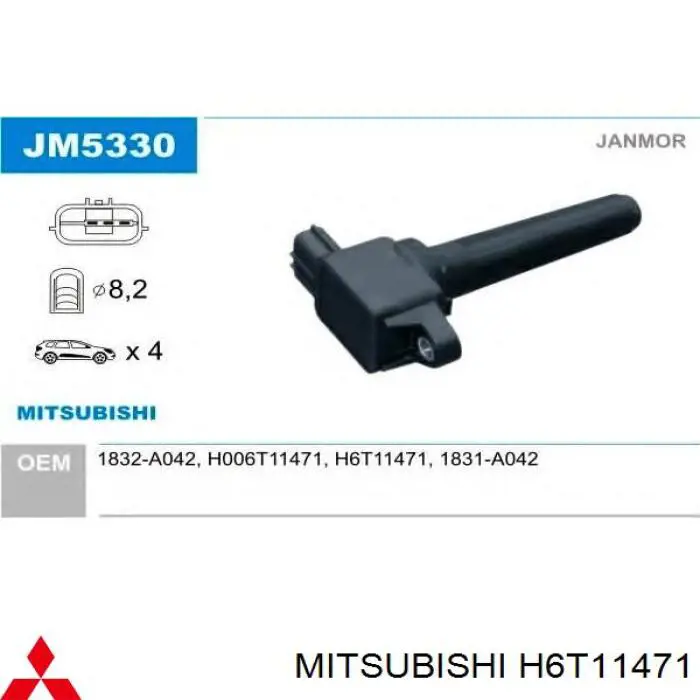 Bobina de chispa Mitsubishi H6T11471 precio, desde 41,68 EUR