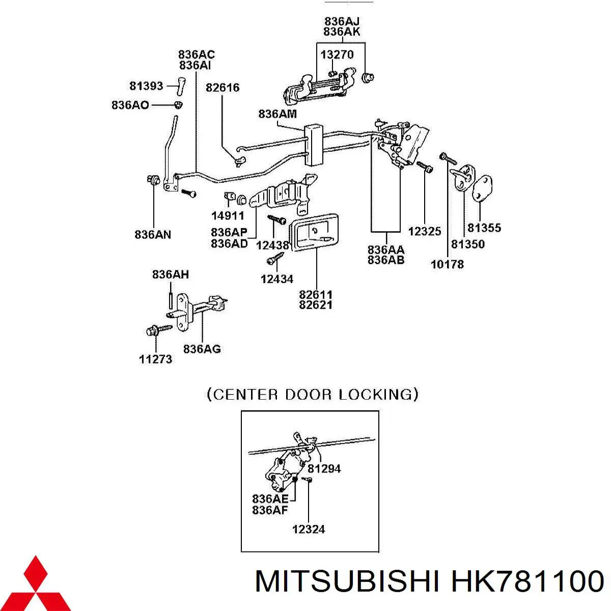 Motor limpiaparabrisas HK781100 Mitsubishi
