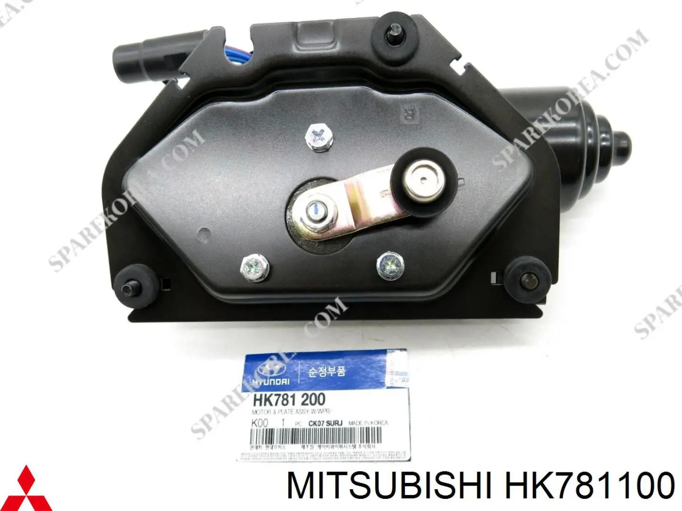 Motor limpiaparabrisas HK781100 Hyundai/Kia