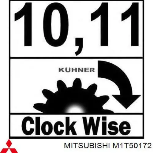 M1T50172 Mitsubishi Arranque motores