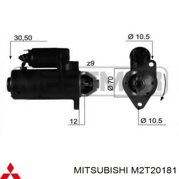 M2T20181 Mitsubishi Arranque motores