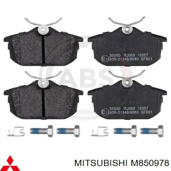 M850978 Mitsubishi pastillas de freno traseras