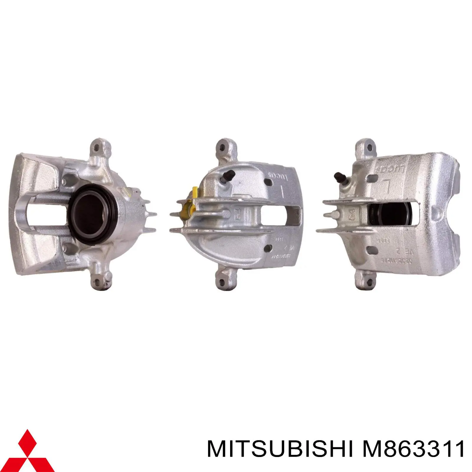 M863311 Mitsubishi pinza de freno delantera izquierda