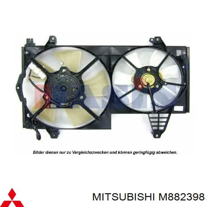 M882398 Mitsubishi bastidor radiador