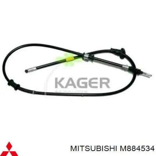 M884534 Mitsubishi cable de freno de mano trasero izquierdo