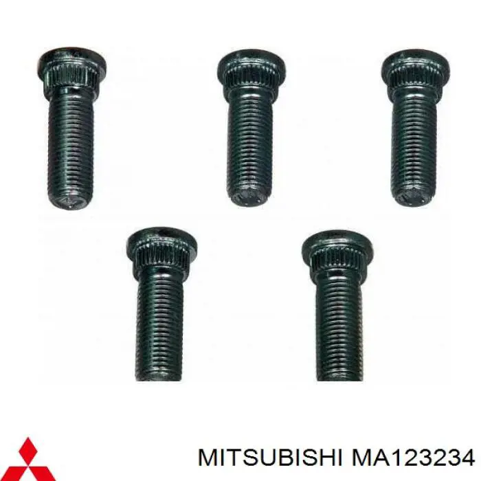 MA123234 Mitsubishi espárrago de rueda trasero / delantero