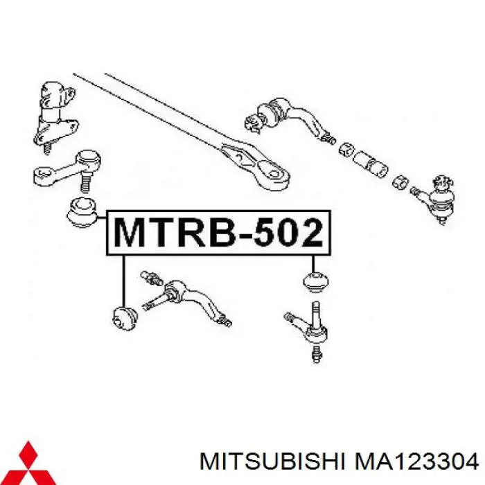 Comprar MA123304 Mitsubishi Guardapolvo de rótula de dirección