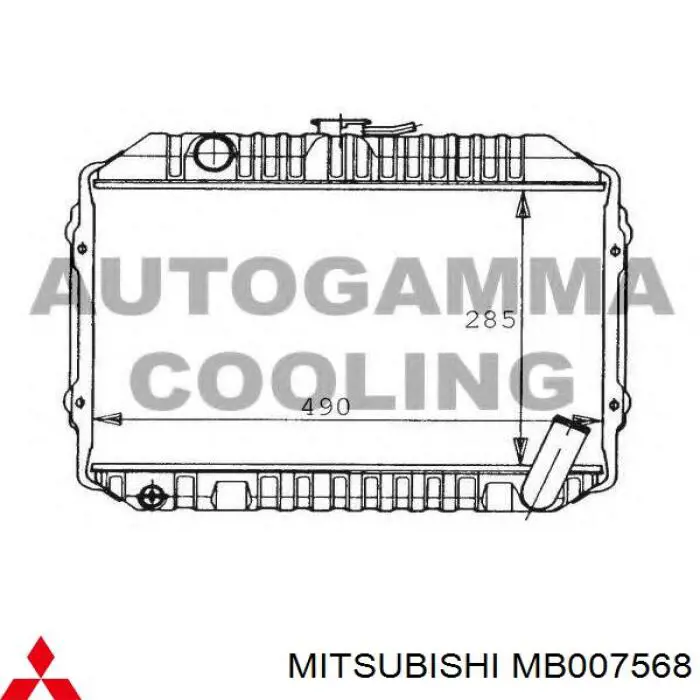 Refrigeración del motor para Mitsubishi Galant IV A16