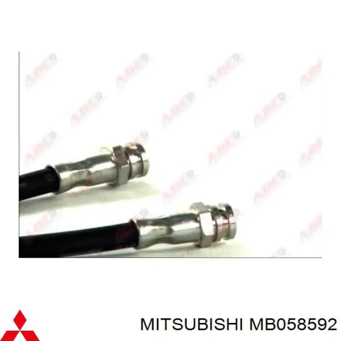 MB058592 Mitsubishi latiguillo de freno trasero