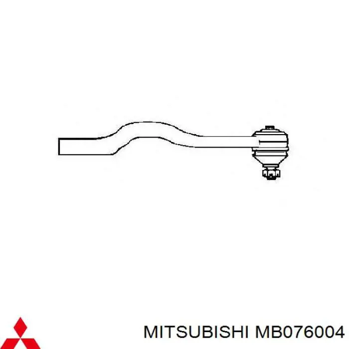 MB378702 Mitsubishi Rótula interior derecha de la barra de dirección