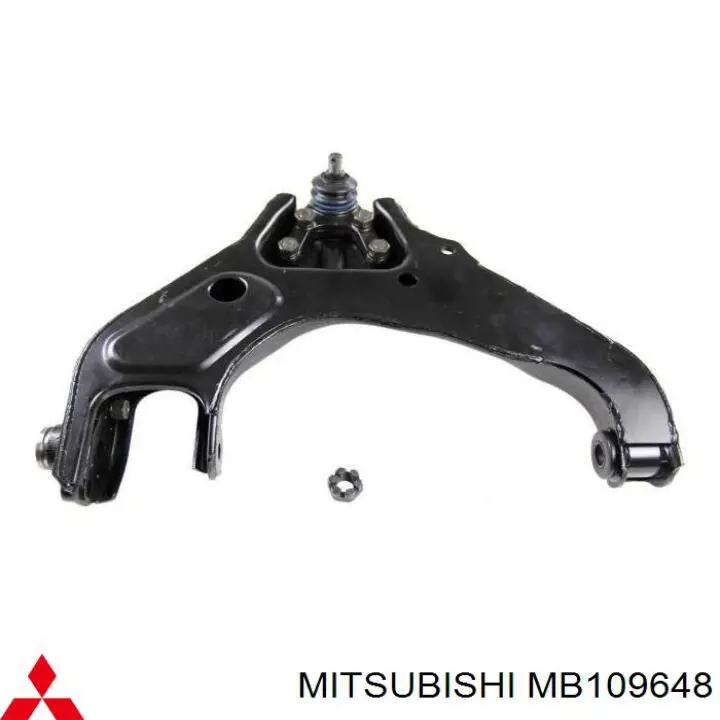 Barra oscilante, suspensión de ruedas delantera, inferior derecha para Mitsubishi Pajero (L04G, L14G)