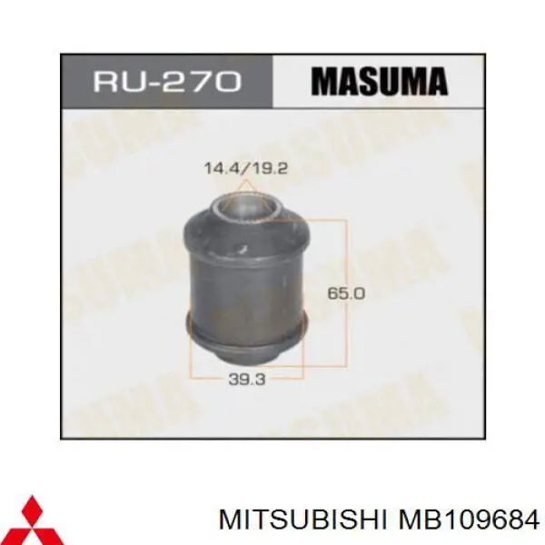 Silentblock del brazo de suspensión MB109684 Mitsubishi