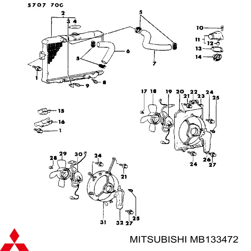  Mitsubishi MB133472 precio, desde  