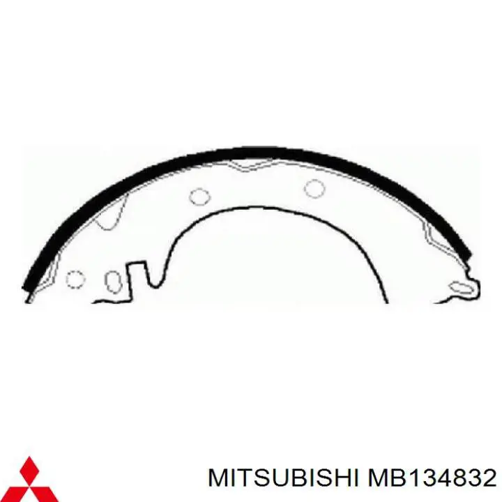 MB366169 Mitsubishi zapatas de frenos de tambor traseras