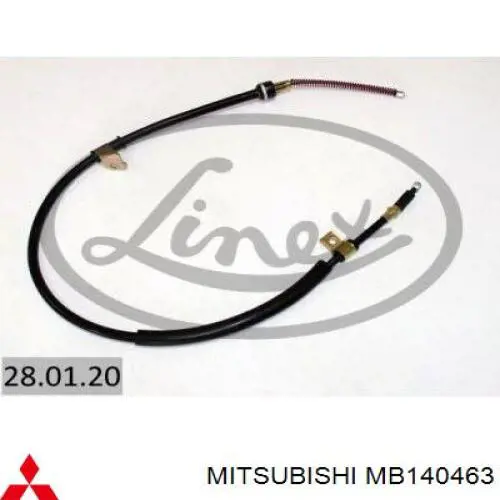 Cable de freno de mano trasero derecho Mitsubishi MB140463 precio, desde 28,03 EUR