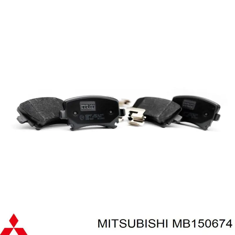 MB150674 Mitsubishi pastillas de freno traseras