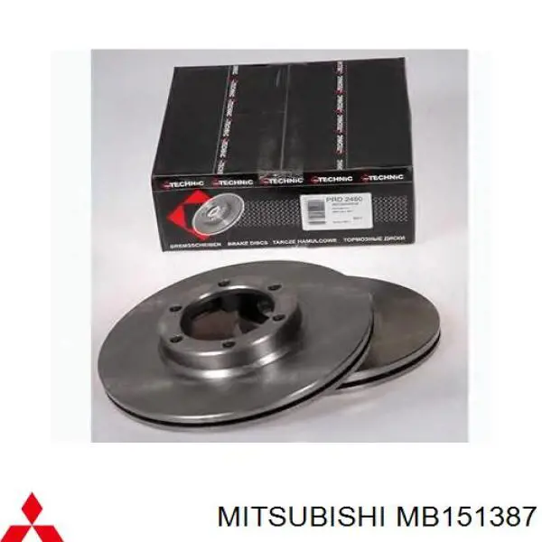 MB151387 Mitsubishi disco de freno delantero