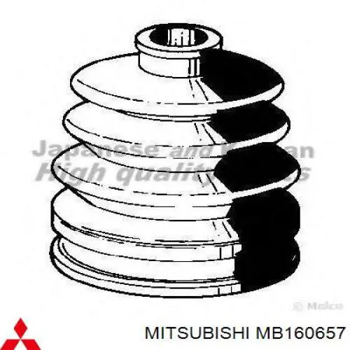 MB160657 Mitsubishi fuelle, árbol de transmisión delantero exterior