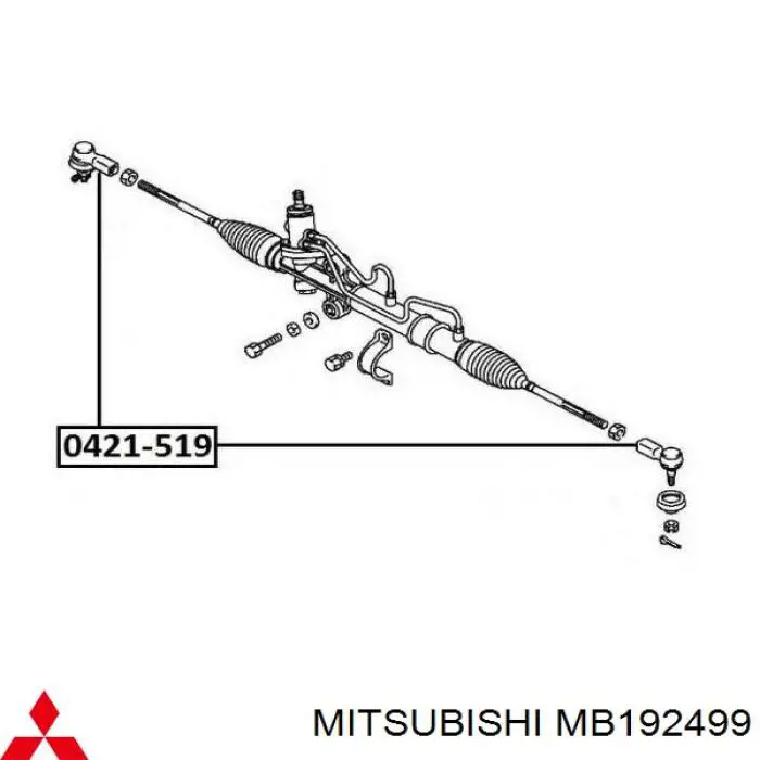 MB192499 Mitsubishi Rótula de dirección