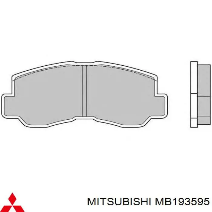 MB193595 Mitsubishi freno de tambor trasero