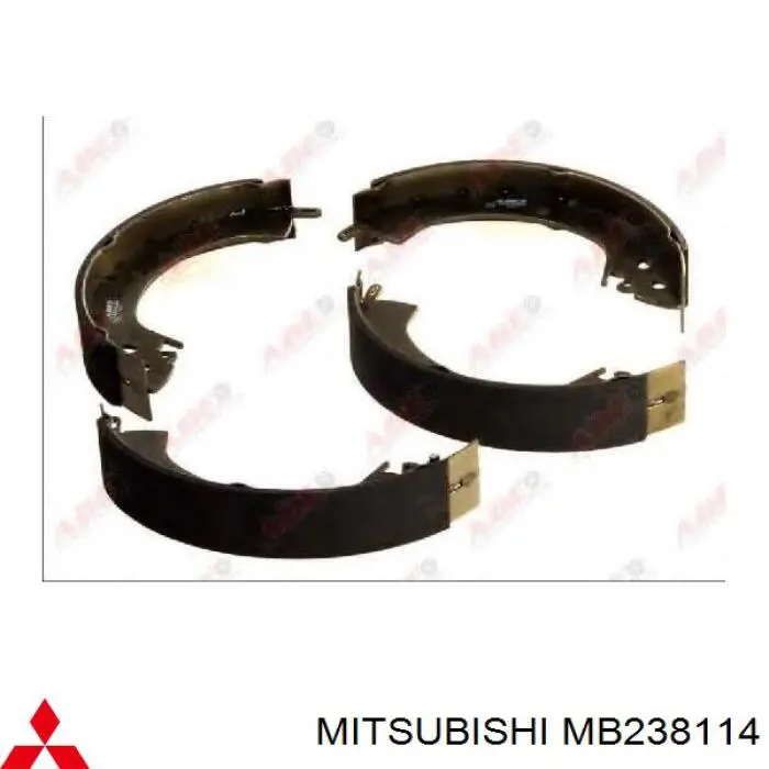 MB238114 Mitsubishi zapatas de frenos de tambor traseras