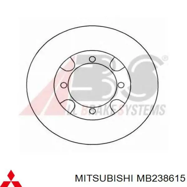 MB238615 Mitsubishi freno de disco delantero