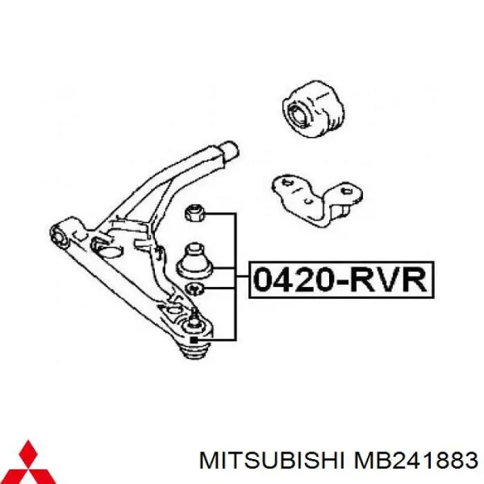 Comprar MB241883 Mitsubishi Rótula inferior de suspensión