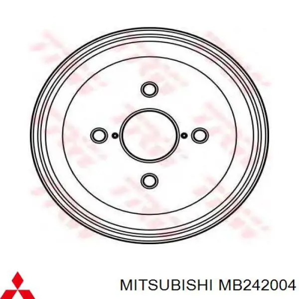 MB242004 Mitsubishi freno de tambor trasero