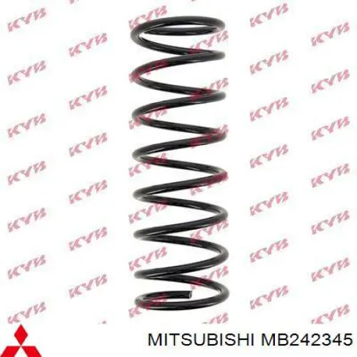 Muelle de suspensión trasero Mitsubishi MB242345 precio, desde  EUR