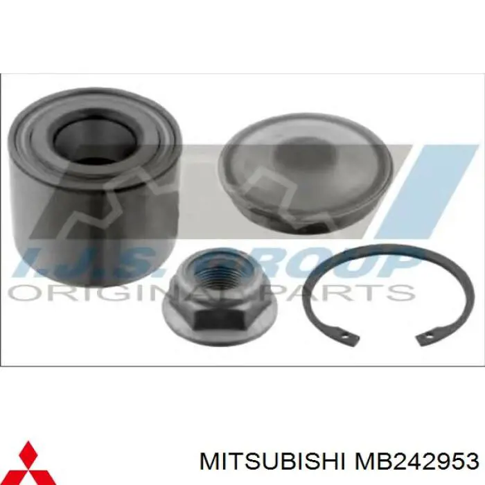 MB242953 Mitsubishi tuerca, cubo de rueda trasero