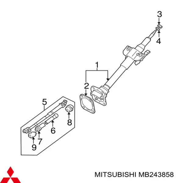  Mitsubishi MB243858 precio, desde 14,55 EUR
