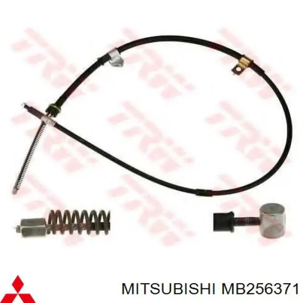 MB256371 Mitsubishi cable de freno de mano trasero izquierdo