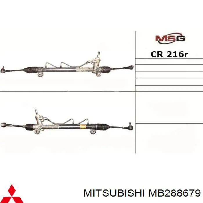 Caja de dirección para Mitsubishi Space Wagon (D0V, W)