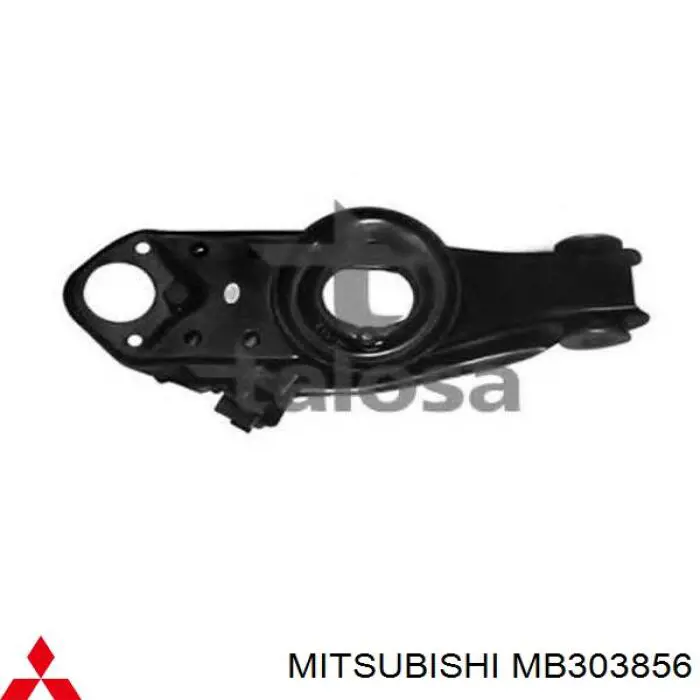 MB303856 Mitsubishi barra oscilante, suspensión de ruedas delantera, inferior derecha