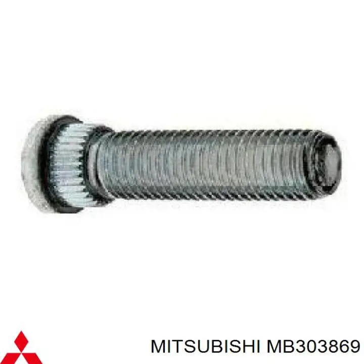MB303869 Mitsubishi espárrago de rueda trasero / delantero