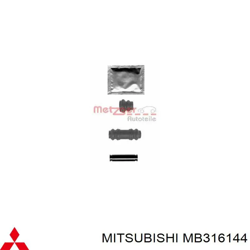 MB316144 Mitsubishi pinza de freno trasera izquierda