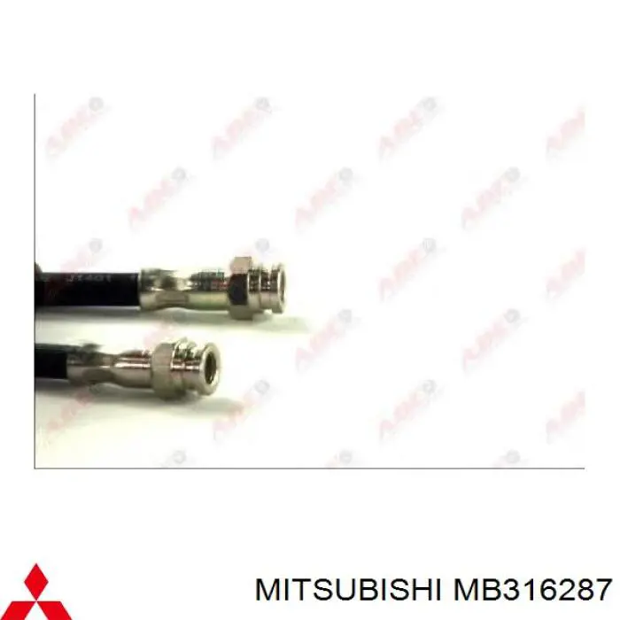 MB316287 Mitsubishi latiguillo de freno trasero
