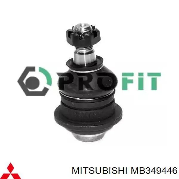 MB349446 Mitsubishi barra oscilante, suspensión de ruedas delantera, inferior izquierda