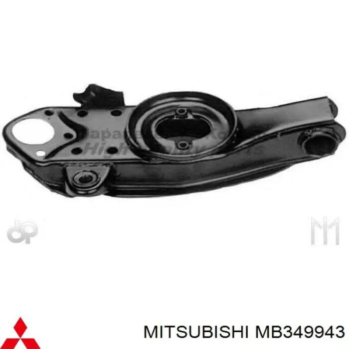 MB349943 Mitsubishi barra oscilante, suspensión de ruedas delantera, inferior izquierda