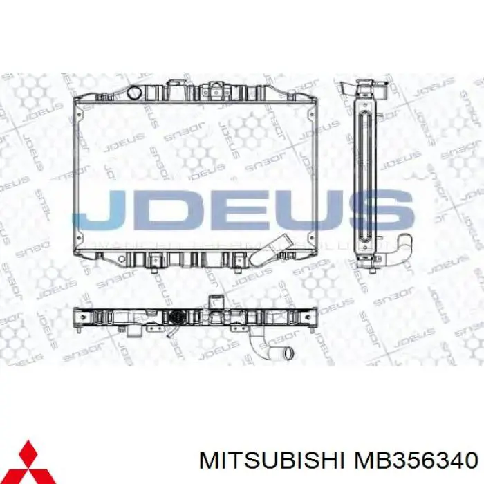 MB356340 Mitsubishi radiador