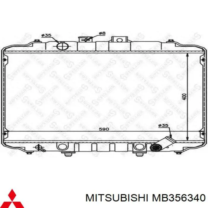 Comprar MB356340 Mitsubishi Radiador de auto