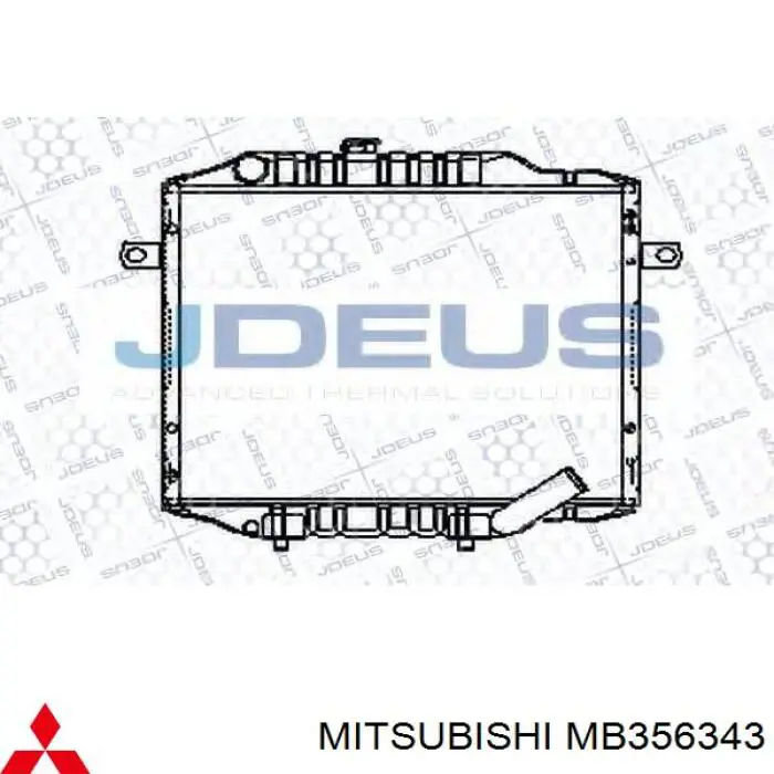 Água radiador Mitsubishi MB356343 precio, desde 307,53 EUR