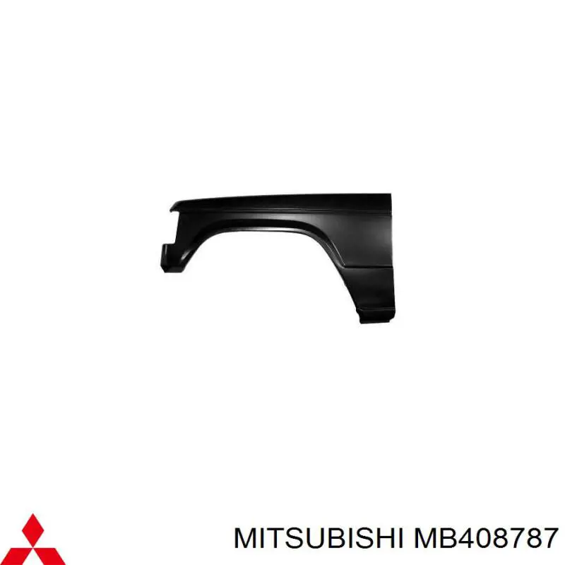MB408787 Mitsubishi guardabarros delantero izquierdo