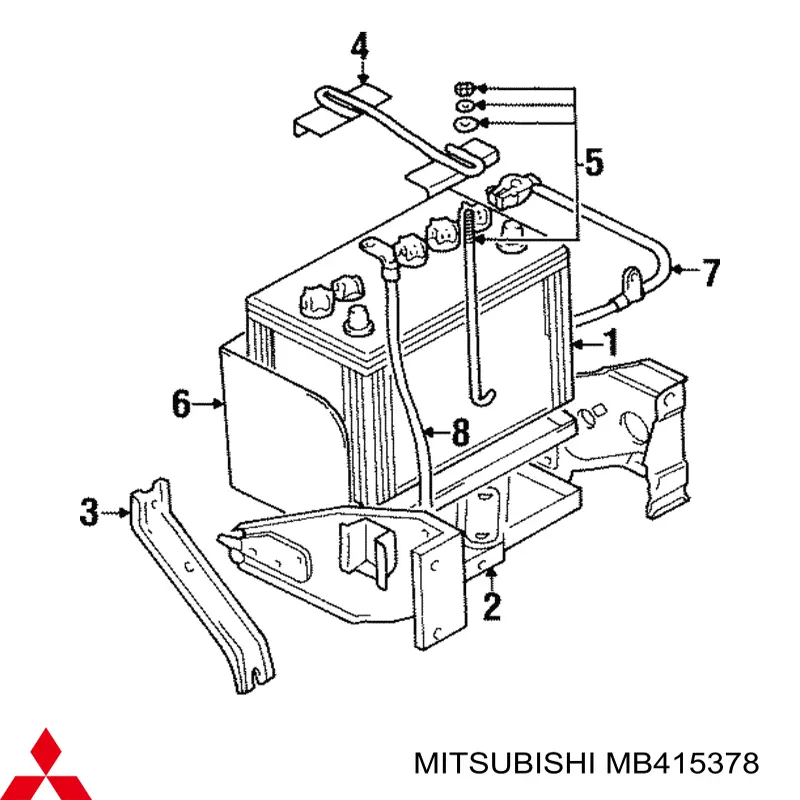 Soporte de batería Mitsubishi MB415378 precio, desde 17,10 EUR