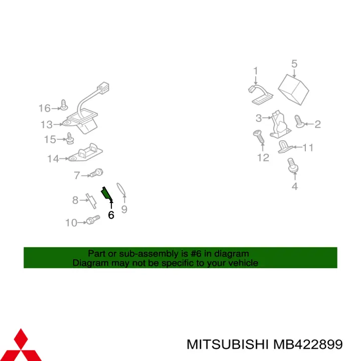  Mitsubishi MB422899 precio, desde 4,66 EUR