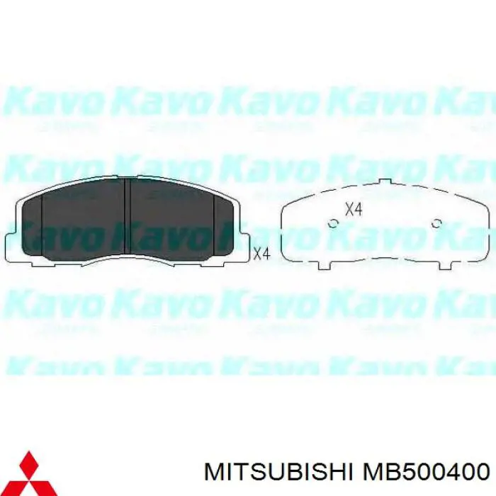 MB500400 Mitsubishi pastillas de freno delanteras