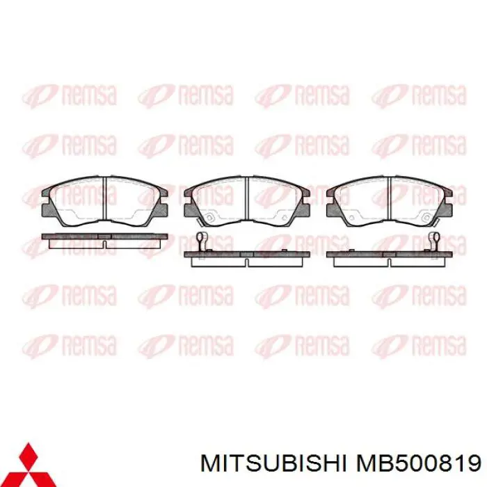 MB500819 Mitsubishi pastillas de freno delanteras